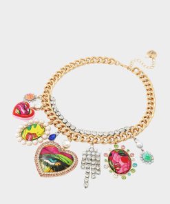 ART CAMPAIGN CHARM NECKLACE MULTI