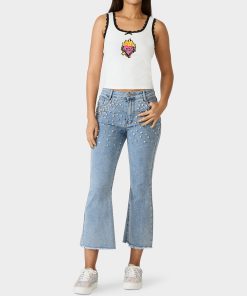 BETSEY ICON TANK TOP WHITE