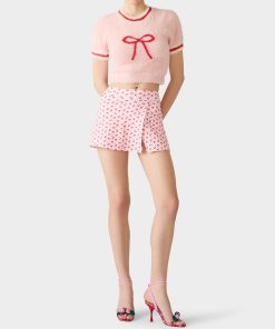 BETSEY'S BOW SWEATER PINK
