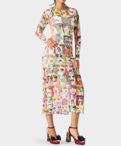 BETSEY'S ART DRESS MULTI