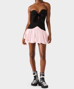 BETSEY'S BOW DRESS BLACK MULTI