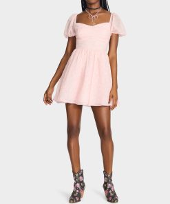 BLUSH RUSH DRESS PALE PINK
