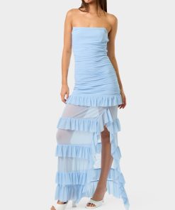 BLUE MIRAGE GOWN LIGHT BLUE
